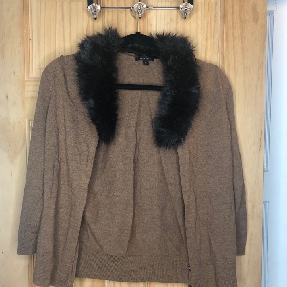 Fur Collar Sweater